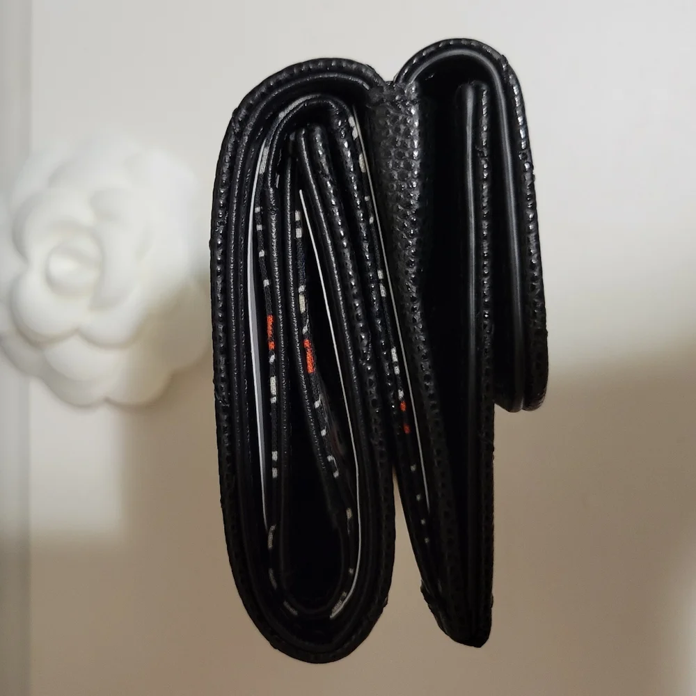 Chanel Trifold Compact Caviar Wallet